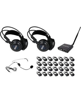 VocoPro SilentSymphony-Seminar-Talk Wireless Listening System for 30 Headphones, 908.70-926.30mHz