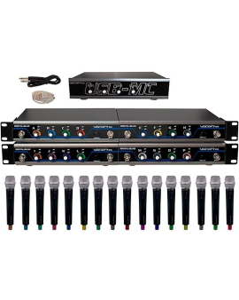 VocoPro USB-ACAPELLA-16 16-Channel Wireless Microphone/USB Interface Package, 902-927.2mHz