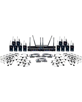 VocoPro USB-PLAY-12 12-Channel Wireless Headset/Lapel Mic System with USB Interface Package, 902-927.2mHz