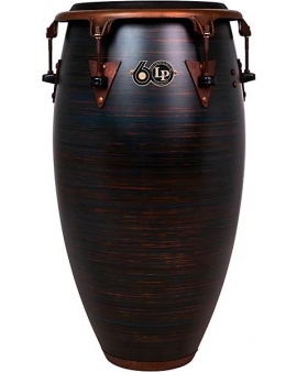 LP 60th Anniversary Top Tuning Fiberglass Conga with Rustic Bronze Hardware 12.50 in. Roasted Hazel Finish