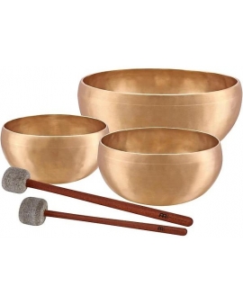 MEINL Sonic Energy SB-C-3800 Cosmos Series 3-Piece Therapy Singing Bowl Set With Free Mallets