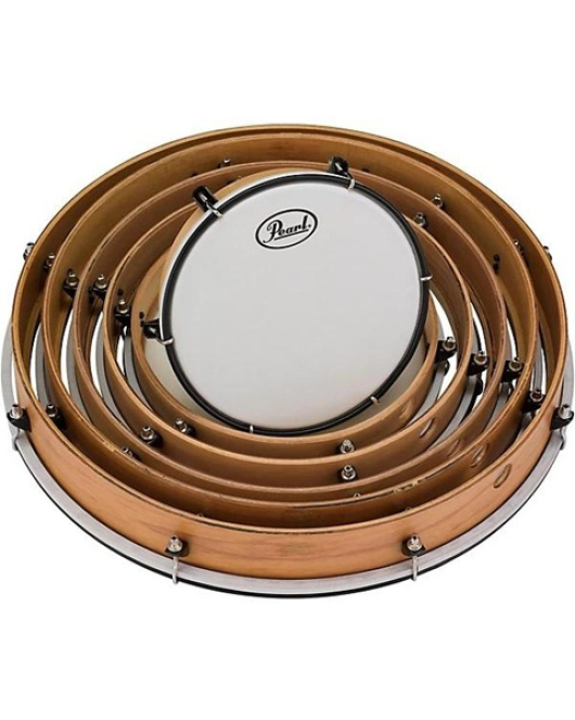Pearl Key-Tuned Frame Drums Set 8 to 18 Inches Pearl Key-Tuned Frame Drums Set 8 to 18 Inches