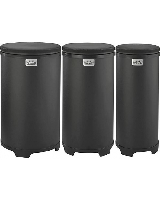 Remo Festival Drum Tubano Nested Set Black Matte Remo Festival Drum Tubano Nested Set Black Matte