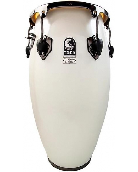 Toca Deluxe Fiberglass Conga Margarita Blanca Toca Deluxe Fiberglass Conga Margarita Blanca